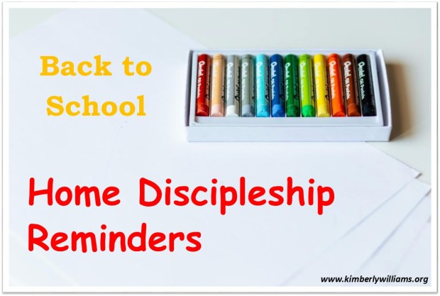 back to school discipleship